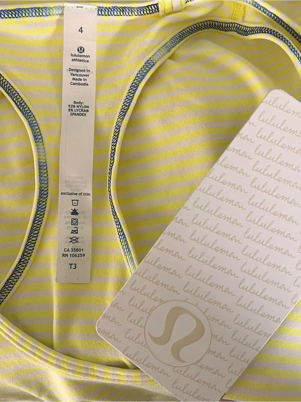 Lululemon Cool Racerback Tank Top Size 4 NWT Yoga Gym Workout Activewear